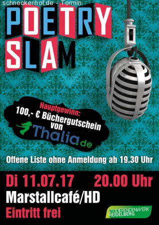 Poetry Slam Werbeplakat