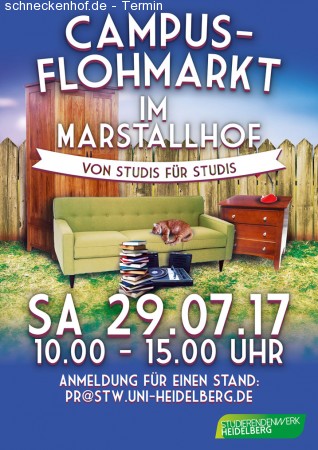 Campus-Flohmarkt Werbeplakat