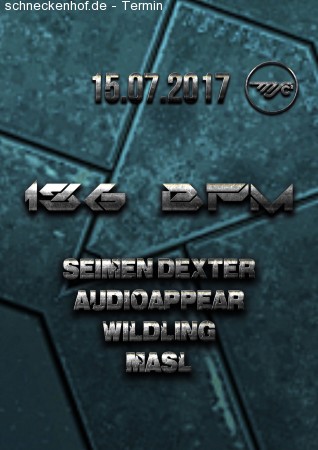 136 BPM PARTY Werbeplakat