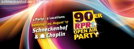 RPR1. 90ER Open Air Party Werbeplakat