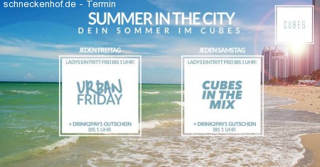 CUBES In The Mix // Summer In The City Werbeplakat