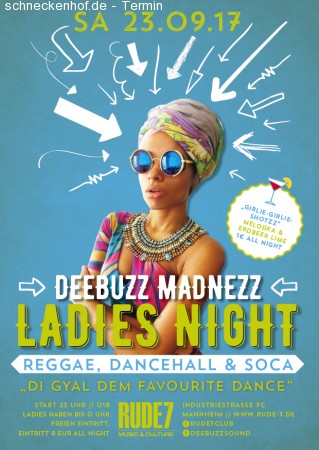 LADIES NIGHT - Dancehall & Tropical Werbeplakat