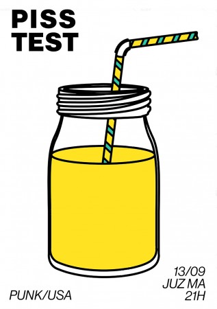 Piss Test - Punk/USA Werbeplakat