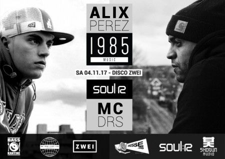 Basskantine meets ALIX PEREZ & MC DRS Werbeplakat