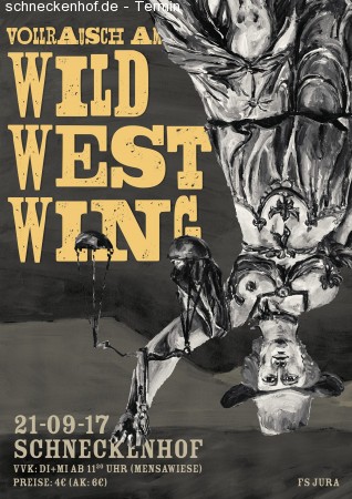 Vollrausch am WildWestWing Werbeplakat