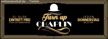 Chaplin´s TurnUp Werbeplakat