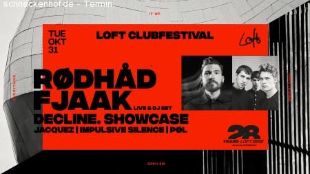 Rødhåd & Fjaak - Loft Clubfestival Werbeplakat