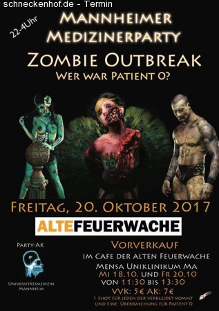 Zomb.. äh Medizinerparty Werbeplakat