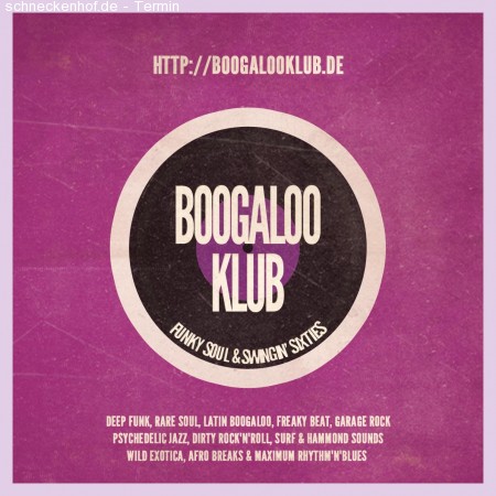 Boogaloo Klub Werbeplakat