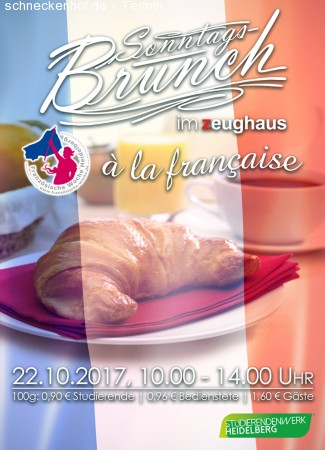 Brunch im Rahmen der Franz. Woche Werbeplakat