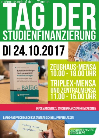 Tag der Studienfinanzierung Werbeplakat