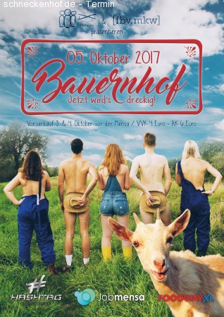 Bauernhof - jetzt wird's dreckig! Werbeplakat