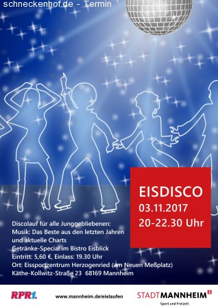 Eisdisco Werbeplakat